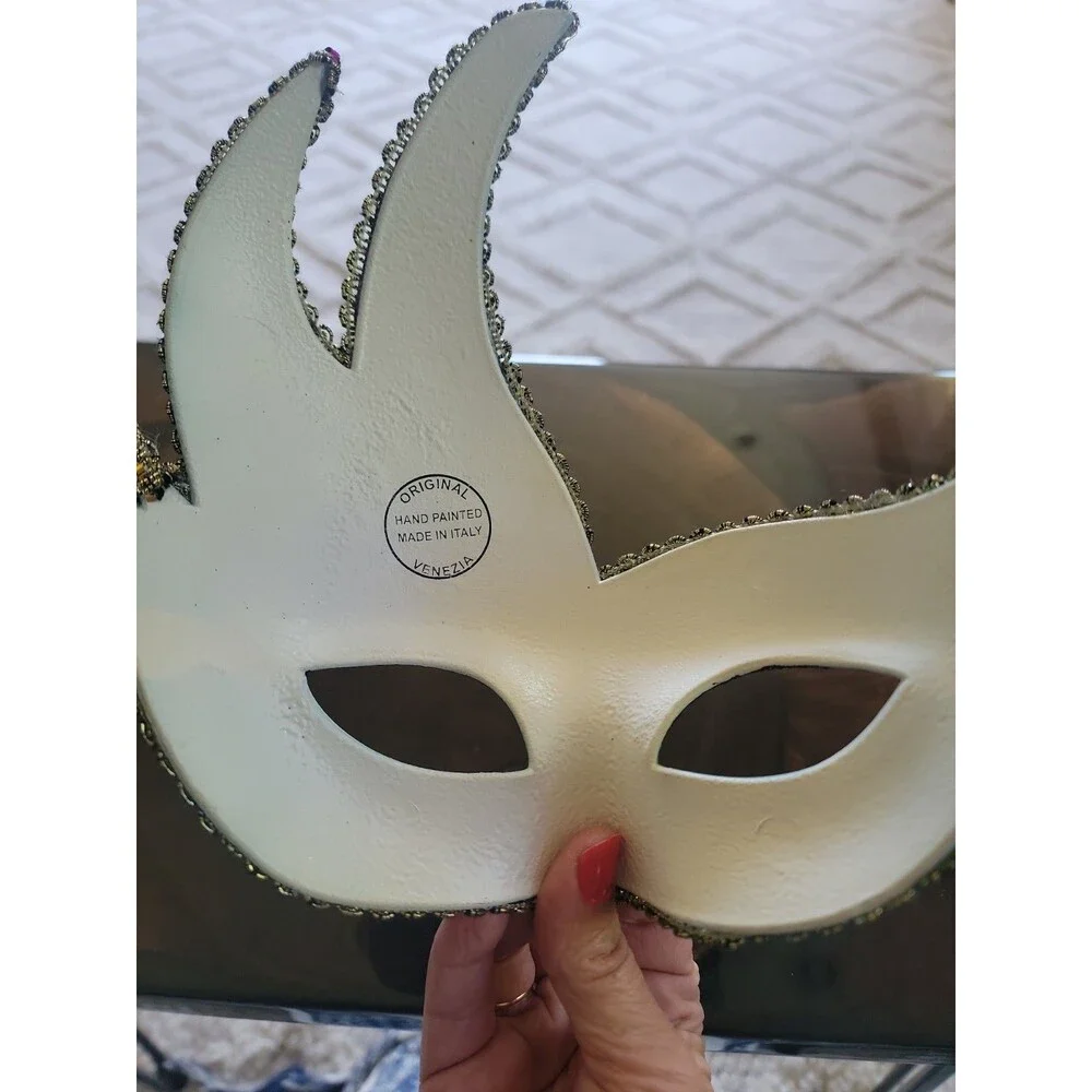 Handmade Venetian Mask From Venice Made In Italy